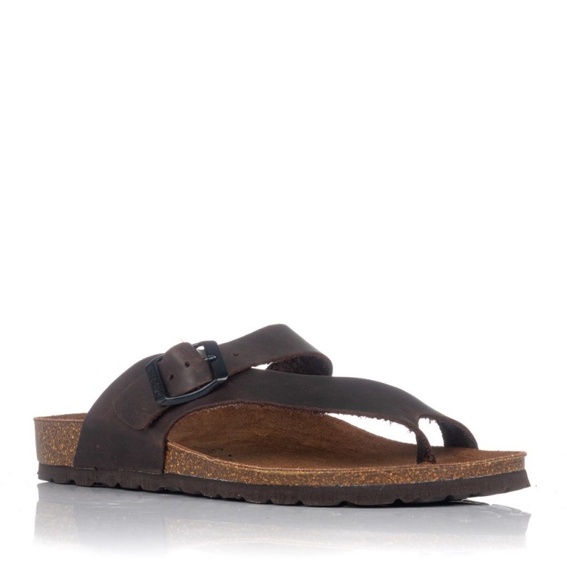 Sandalias planas INTER-BIOS 7119 Mujer Marrón