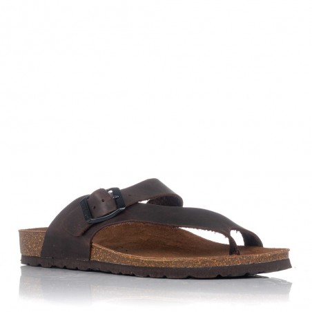 Sandalias planas INTER-BIOS 7119 Mujer Marrón
