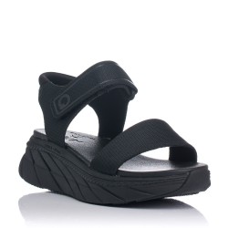 Sandalias planas FLUCHOS AT105 Mujer Negro