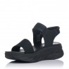 Sandalias planas FLUCHOS AT105 Mujer Negro