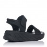Sandalias planas FLUCHOS AT105 Mujer Negro