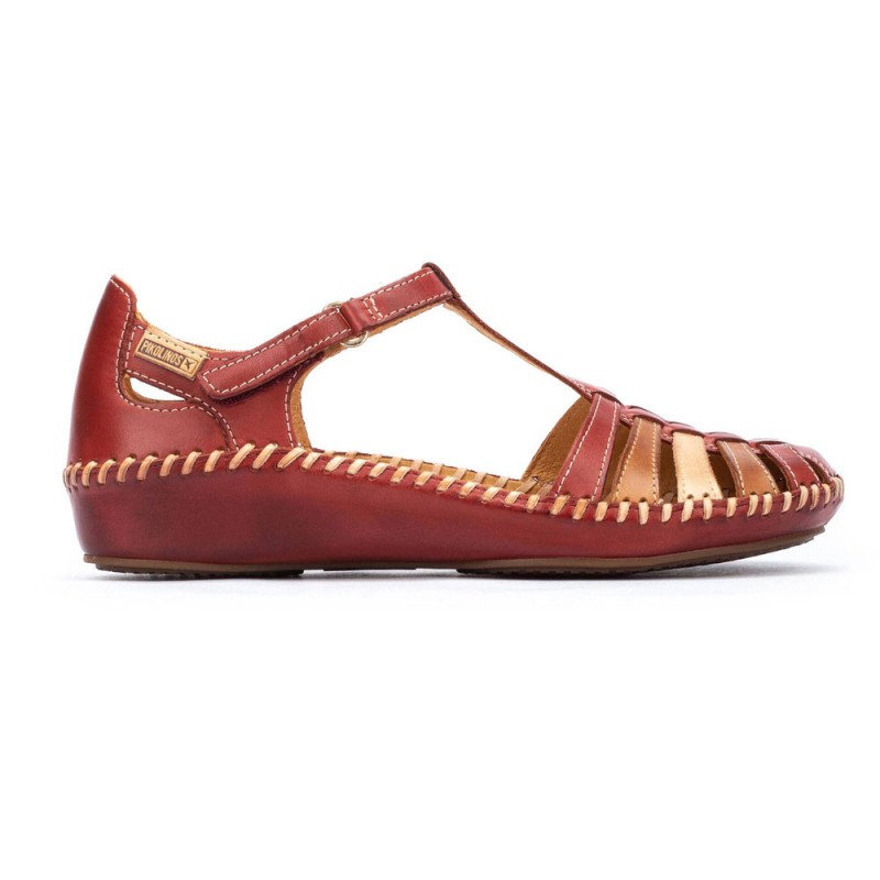 Cuñas PIKOLINOS 655-0843 Mujer Burdeos