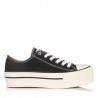 Zapatillas de lona VICTORIA 61100 Mujer Negro