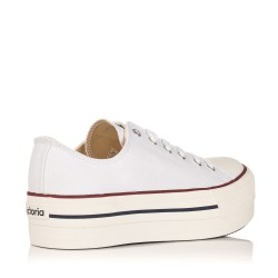 Zapatillas de lona VICTORIA 61100 Mujer Blanco